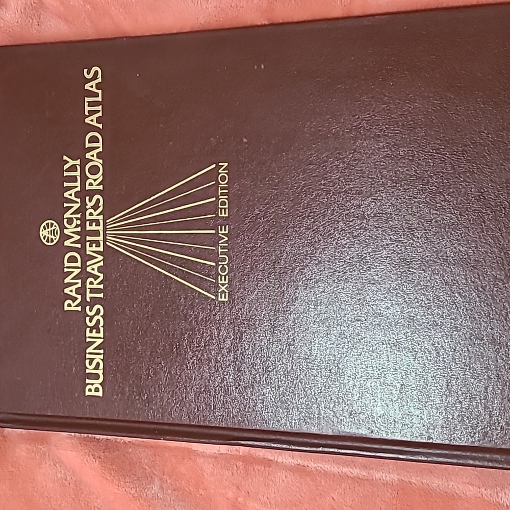 Vintage RAND McNALLY BUSINESS TRAVLER'S ROAD ATLAS 1985